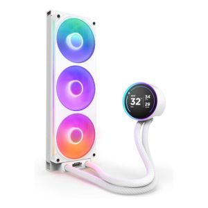 NZXT Kraken 360mm Elite V2 White RGB 8 Pin PWM AIO Liquid Cooler