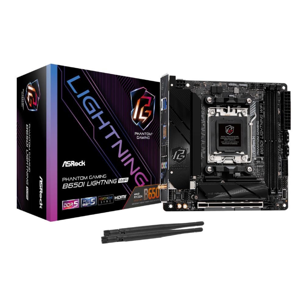 Asrock B650I Lightning WiFi DDR5 mini ITX AM5 Motherboard