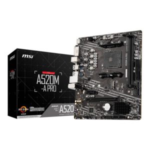 MSI AMD A520M-A PRO AM4 DDR4 micro ATX Motherboard