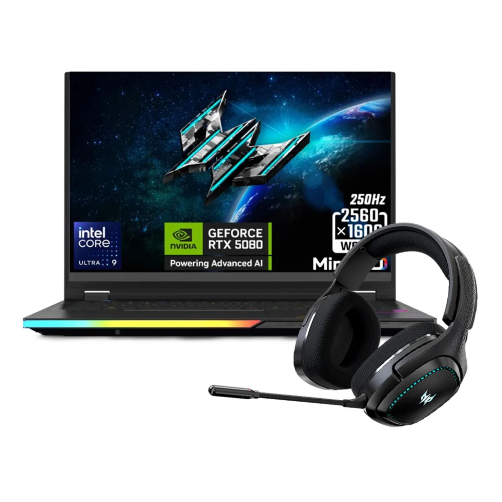 Acer Predator Helios 18 AI Intel Core Ultra 9 275HX 32GB RAM 1TB SSD RTX 5080 18" Windows 11 Home Gaming Laptop
