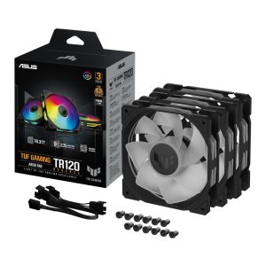 ASUS TUF Gaming TR120 ARGB Reverse Case Fan - Black 3-Pack