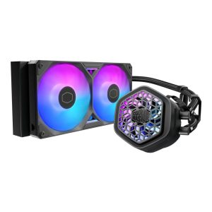 Cooler Master MasterLiquid 240 Atmos II VRM Fan AIO Liquid CPU Cooler - Black